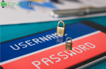 5 Cybersecurity Tips to Protect Your Business Now Username and password fields on computer screen with icon of padlock to represent cybersecurity best practices.